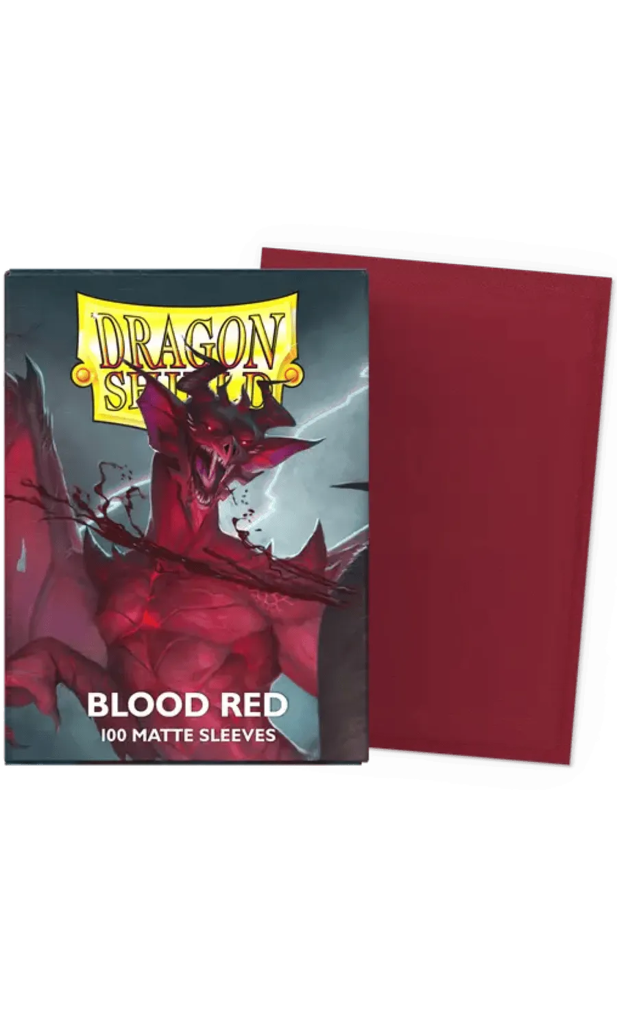 DS Matte Blood Red Sleeves 100ct